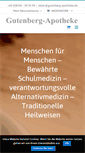 Mobile Screenshot of gutenberg-apotheke.de